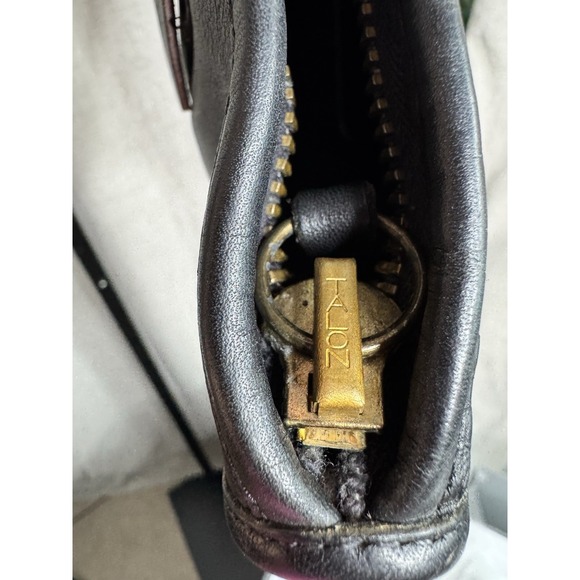 Vtg COACH Bonnie Cashin‎ Slim Satchel Bag Black NYC Talon Zip 9525 Glue In 70's - Picture 10 of 10